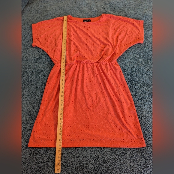 Ronni Nicole Dress Women Size 12 Coral Orange Overlay Tomatogirl European Twee - Picture 8 of 8